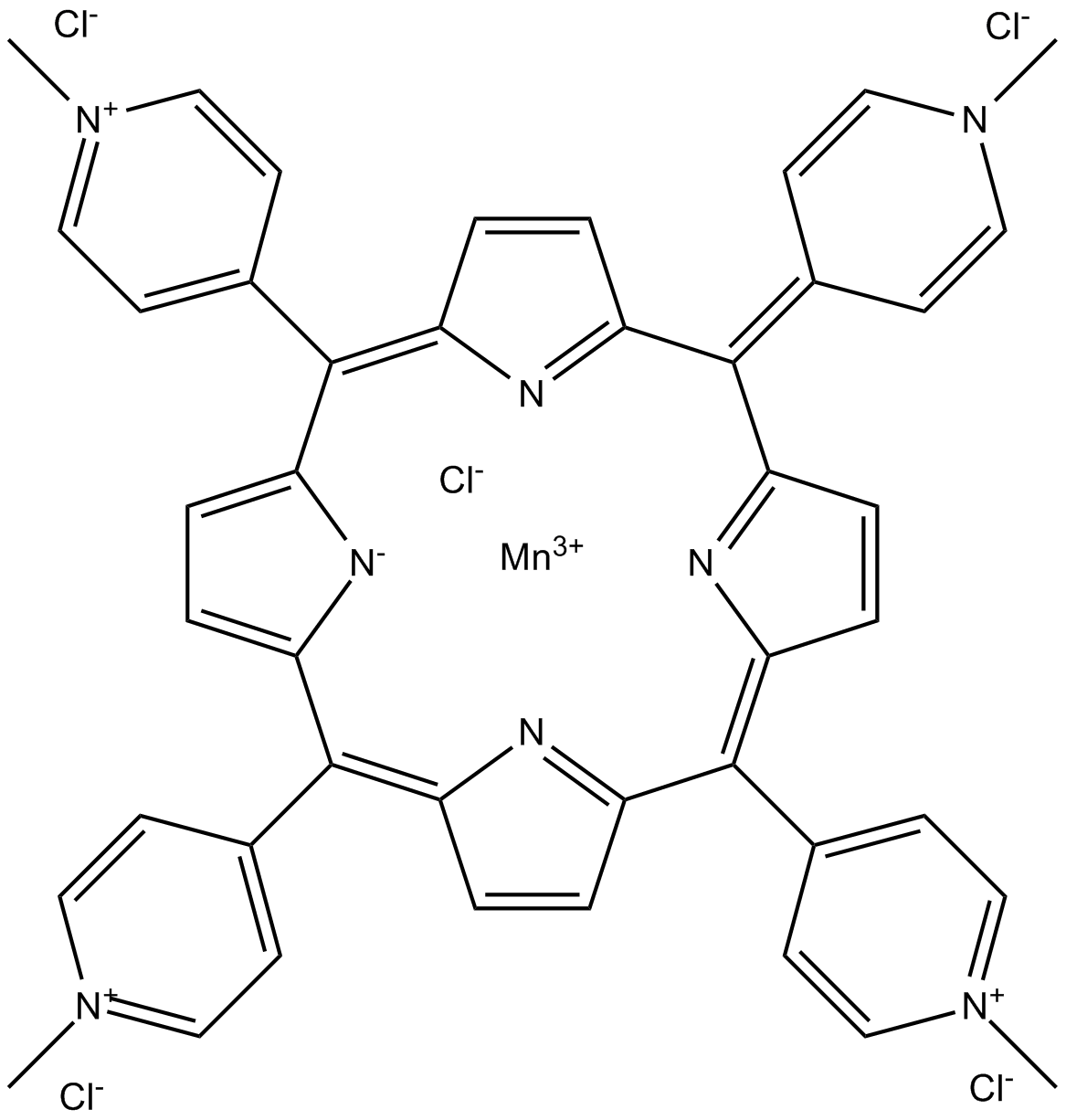 MnTMPyP Pentachloride Chemische Struktur