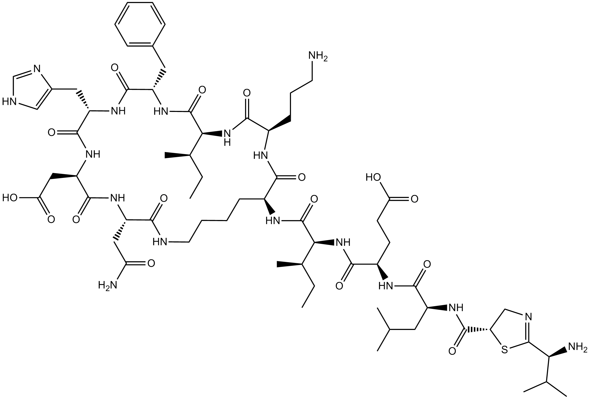 Bacitracin  Chemical Structure
