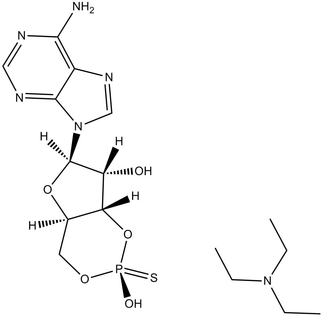 cAMPS-Rp, triethylammonium salt  Chemical Structure