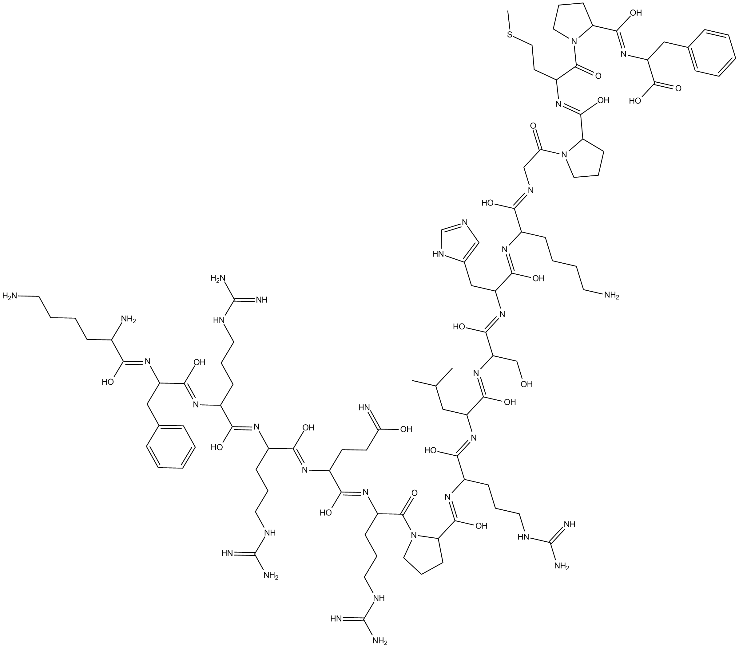 Apelin-17 (human, bovine)  Chemical Structure