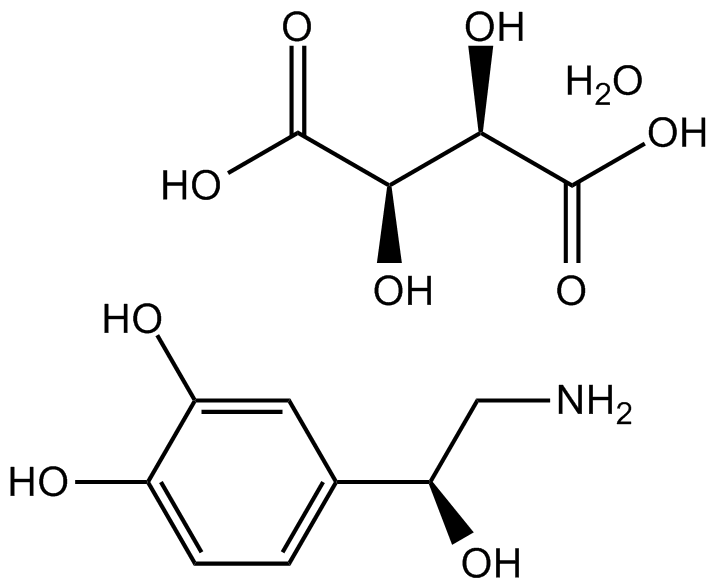 Noradrenaline bitartrate monohydrate  Chemical Structure