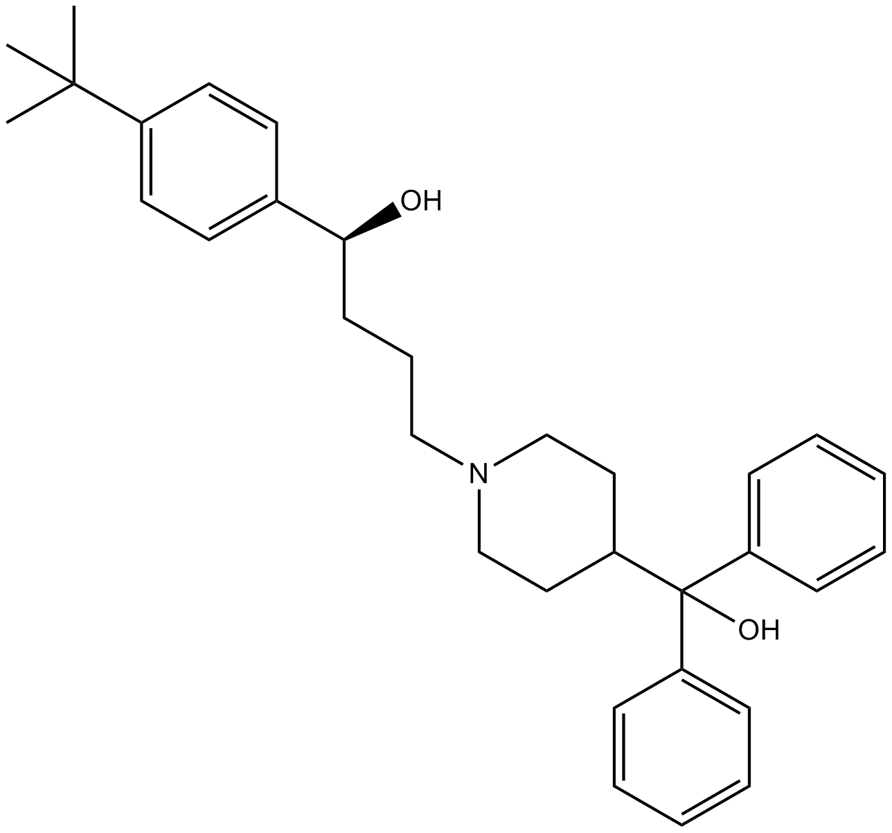 Terfenadine  Chemical Structure