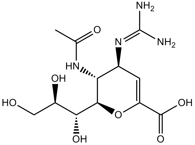 Zanamivir  Chemical Structure