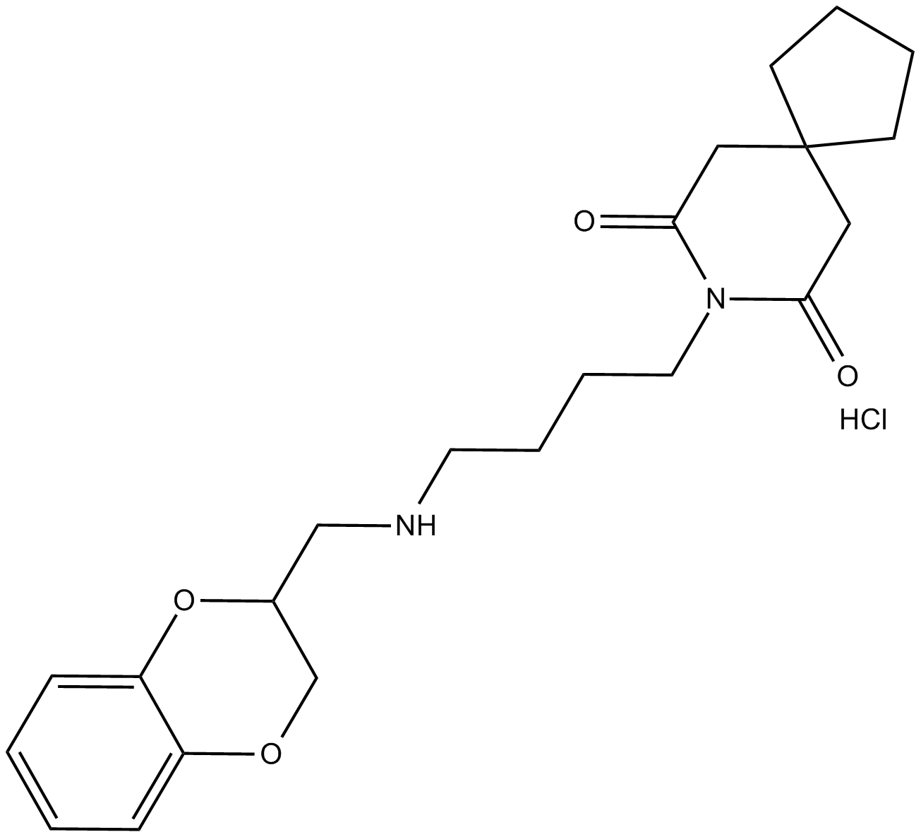 MDL 72832 hydrochloride Chemische Struktur