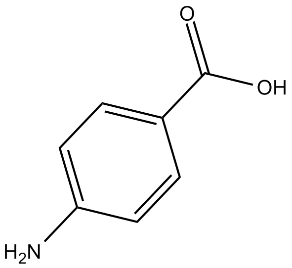 4-Aminobenzoic acid 化学構造