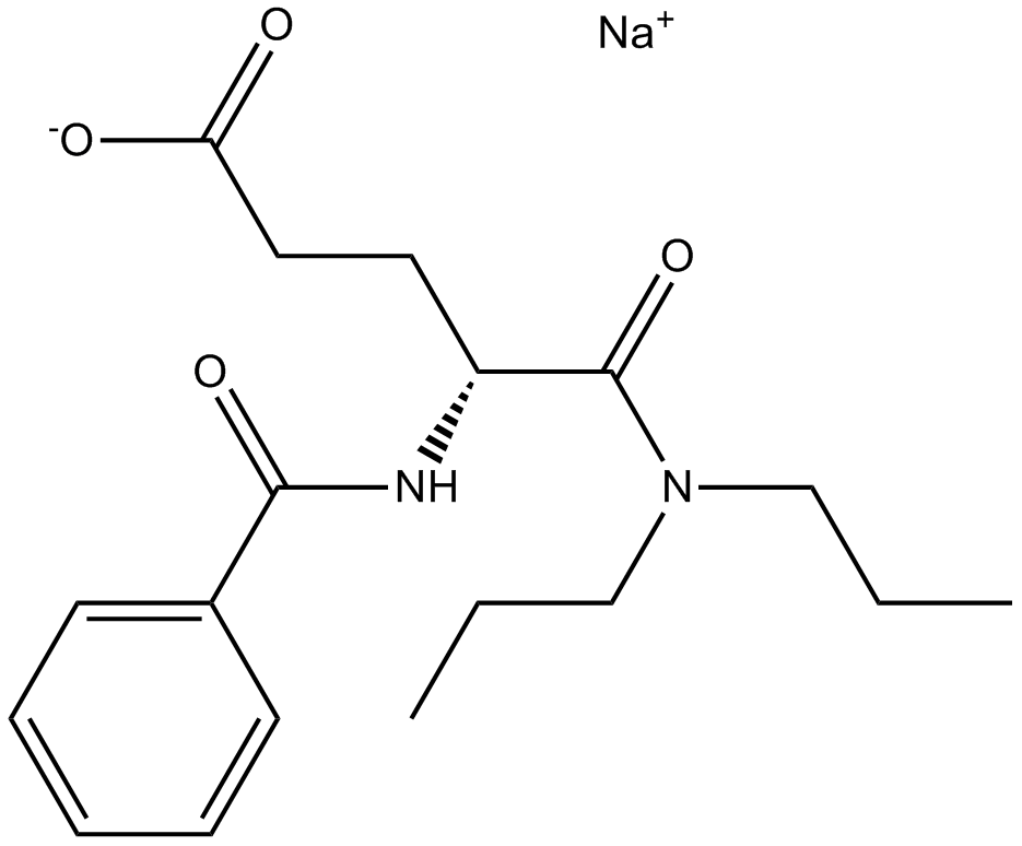 Proglumide sodium salt التركيب الكيميائي