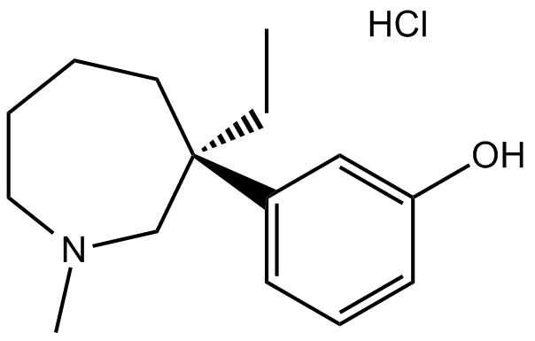 Meptazinol HCl 化学構造
