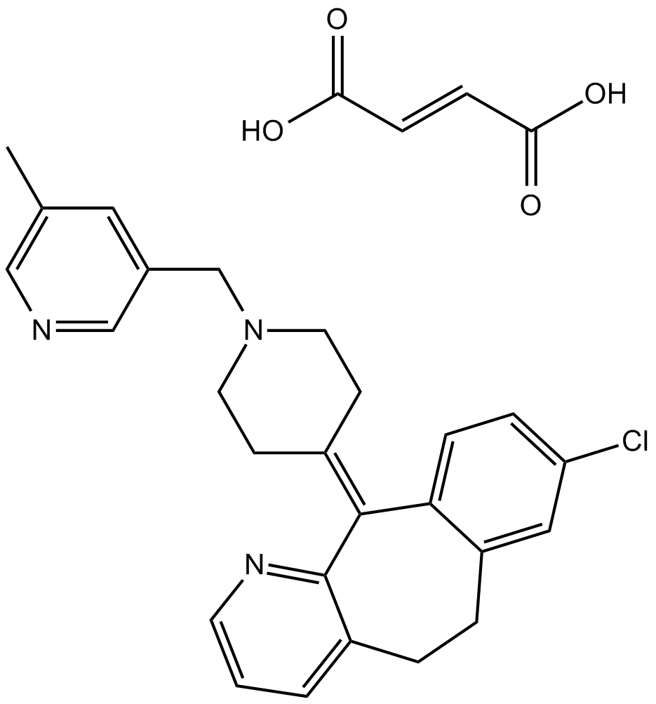 Rupatadine Fumarate Chemische Struktur