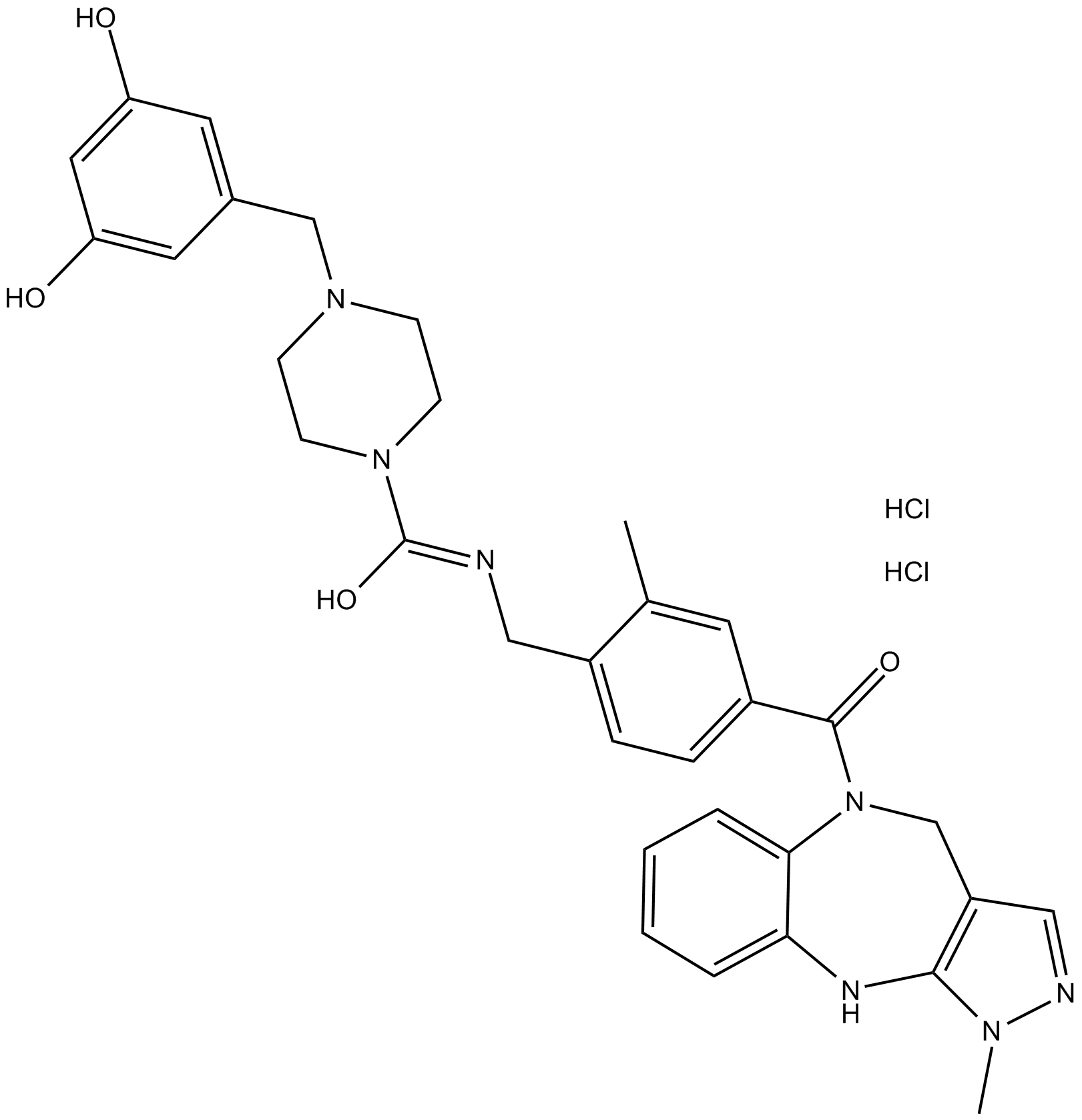 WAY 267464 dihydrochloride Chemische Struktur