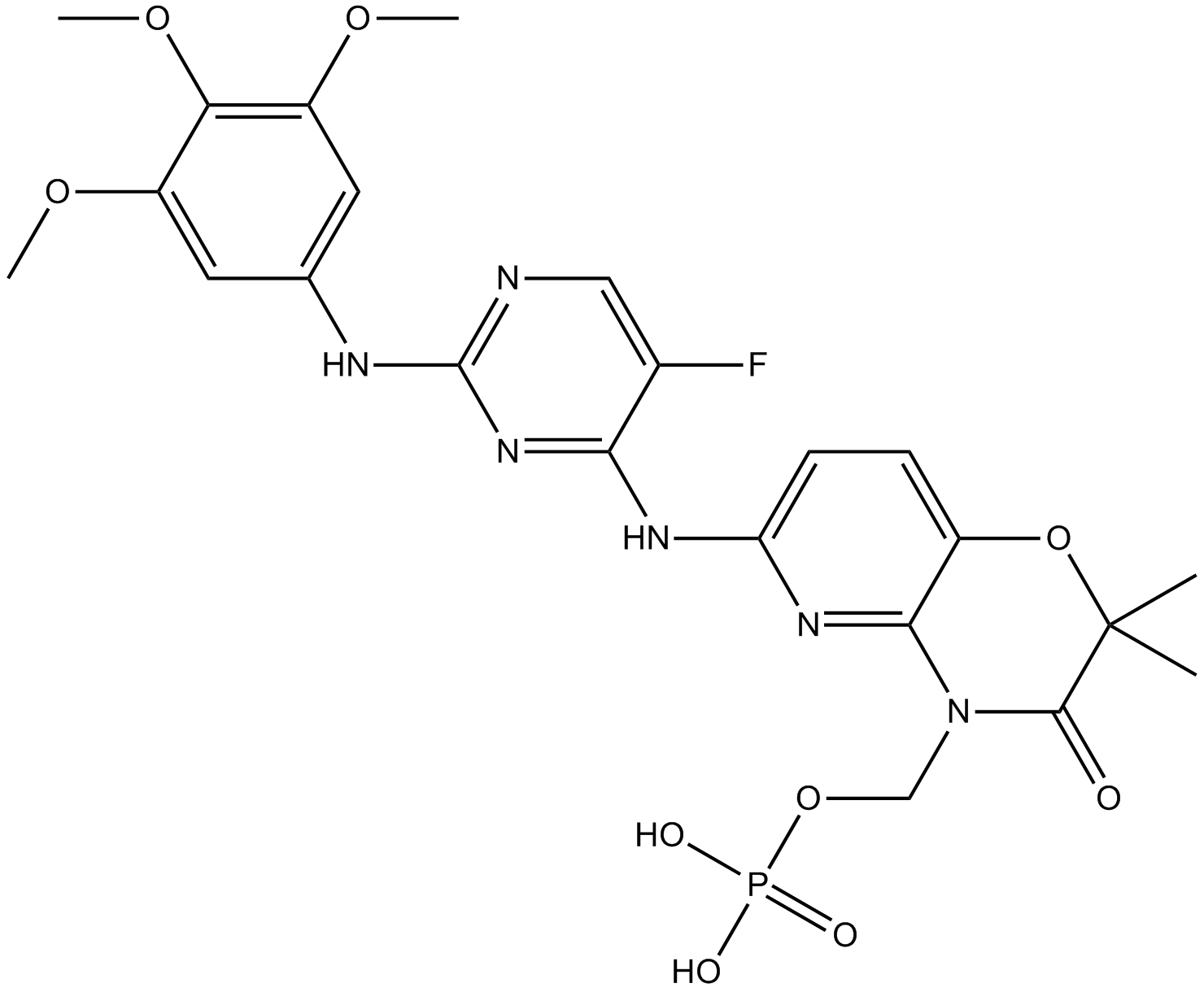 Fostamatinib (R788) التركيب الكيميائي