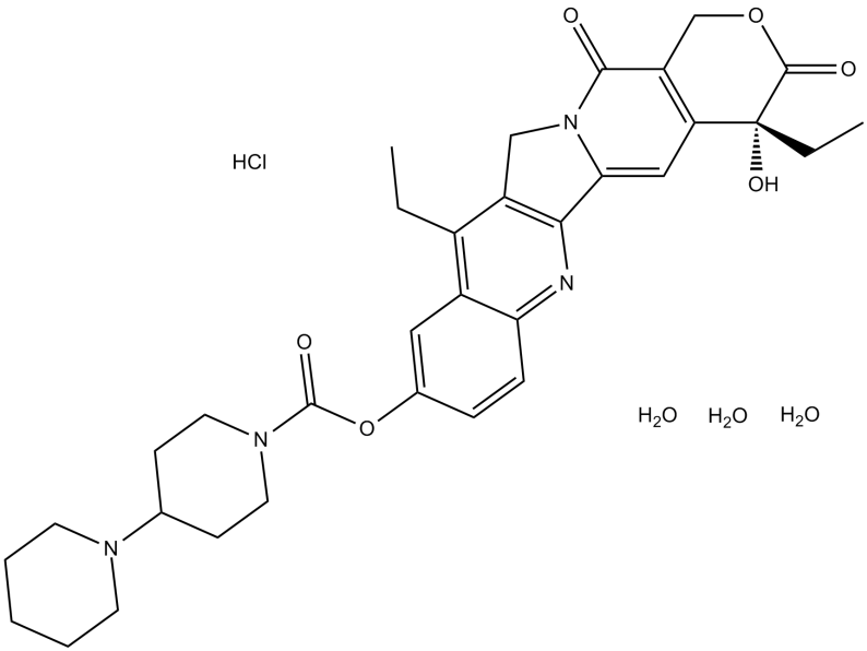 Irinotecan HCl Trihydrate 化学構造