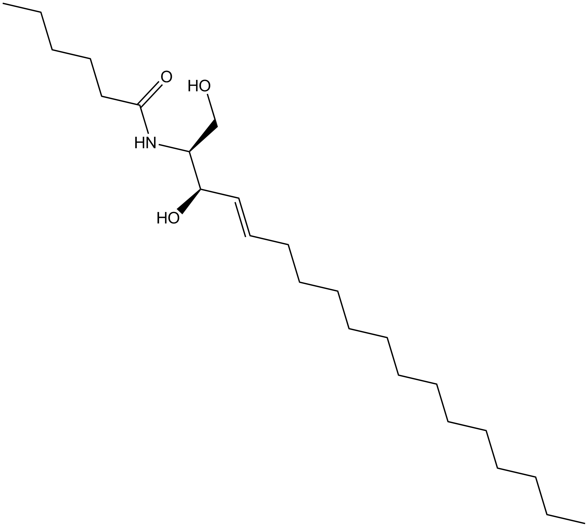 C6 Ceramide (d18:1/6:0) Chemische Struktur