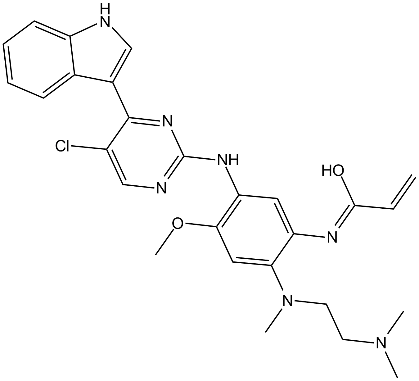 Mutant EGFR inhibitor Chemische Struktur