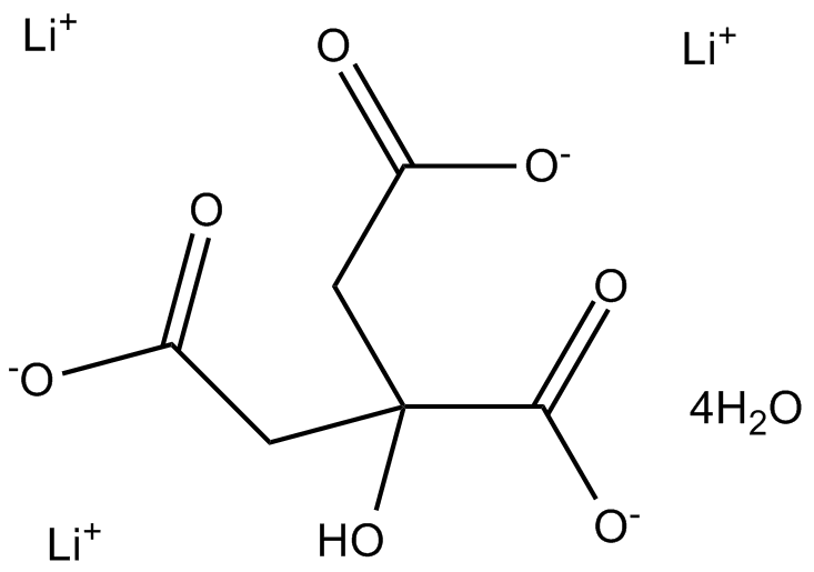 Lithium Citrate Chemische Struktur