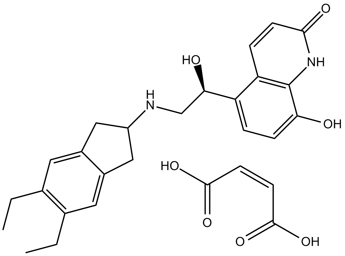 Indacaterol Maleate 化学構造