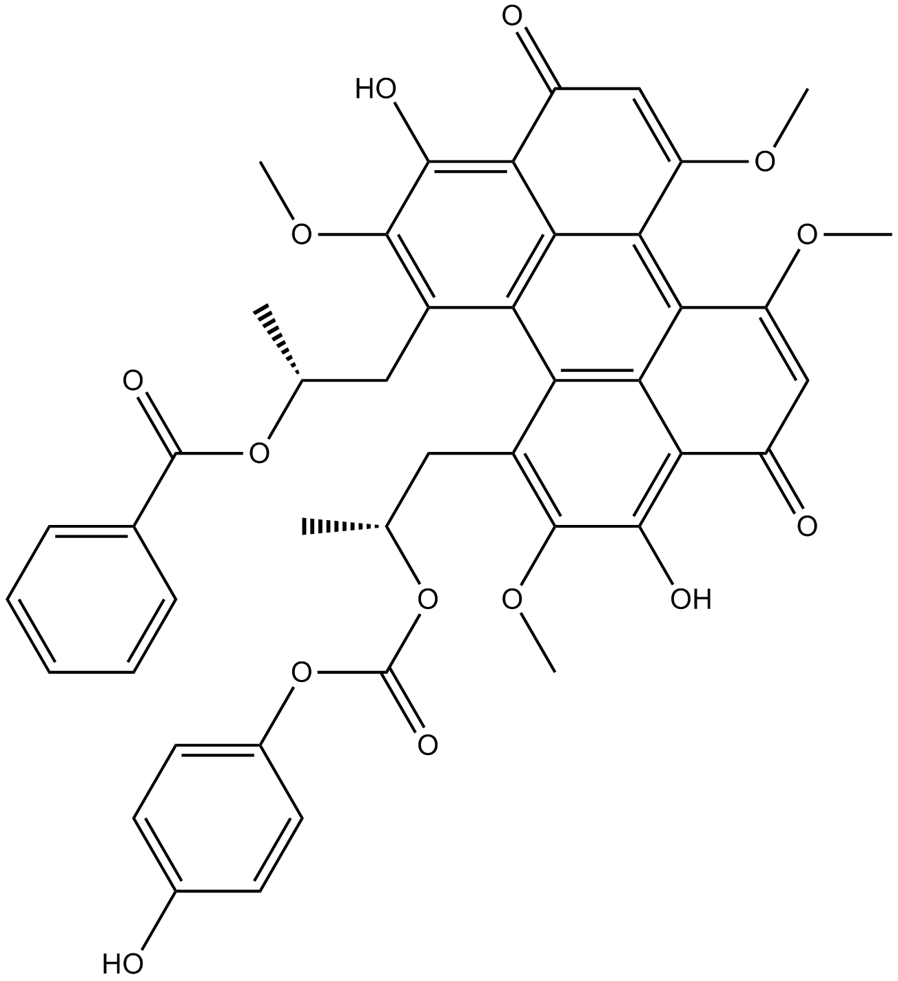 Calphostin C  Chemical Structure