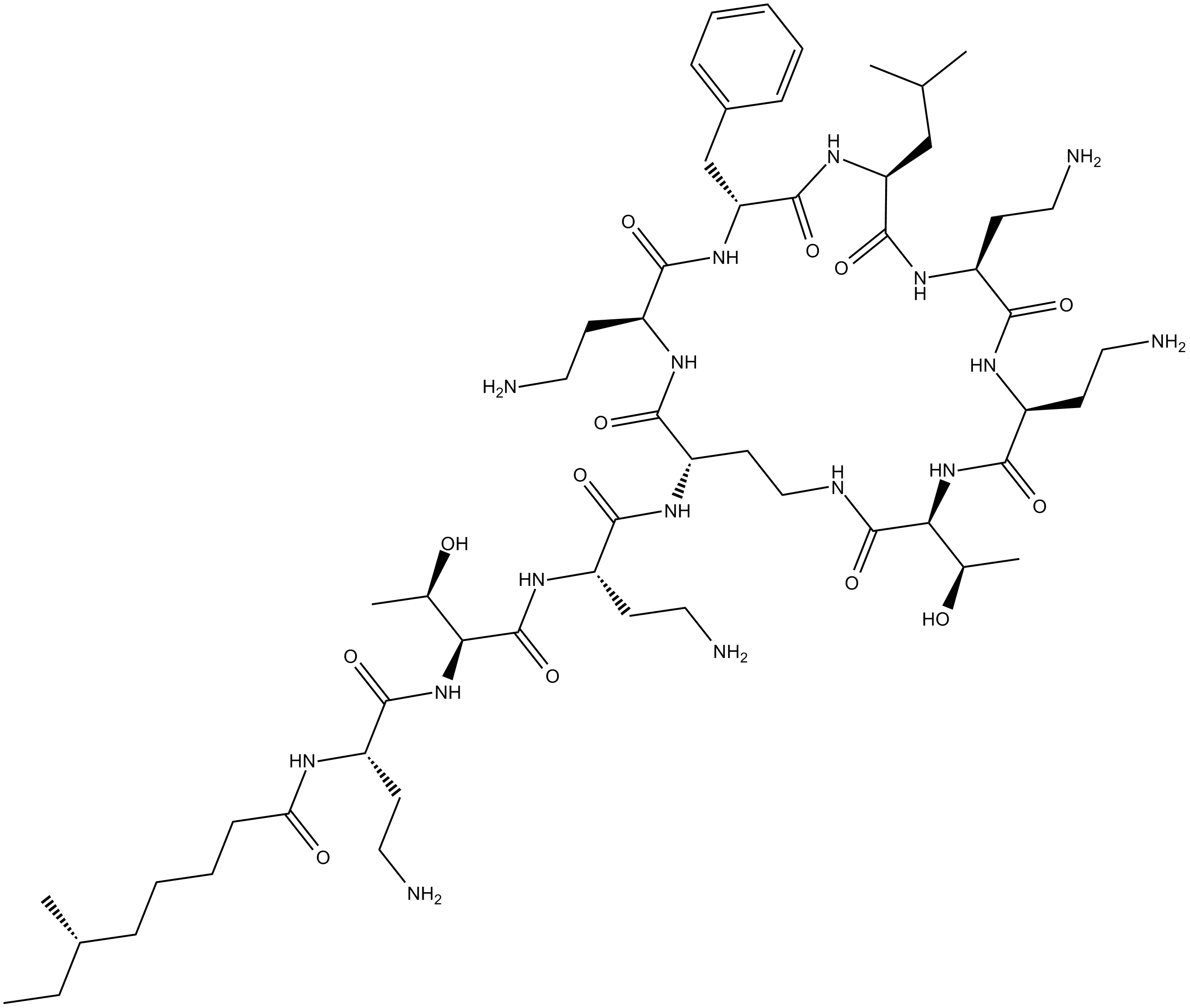 Polymyxin B1  Chemical Structure