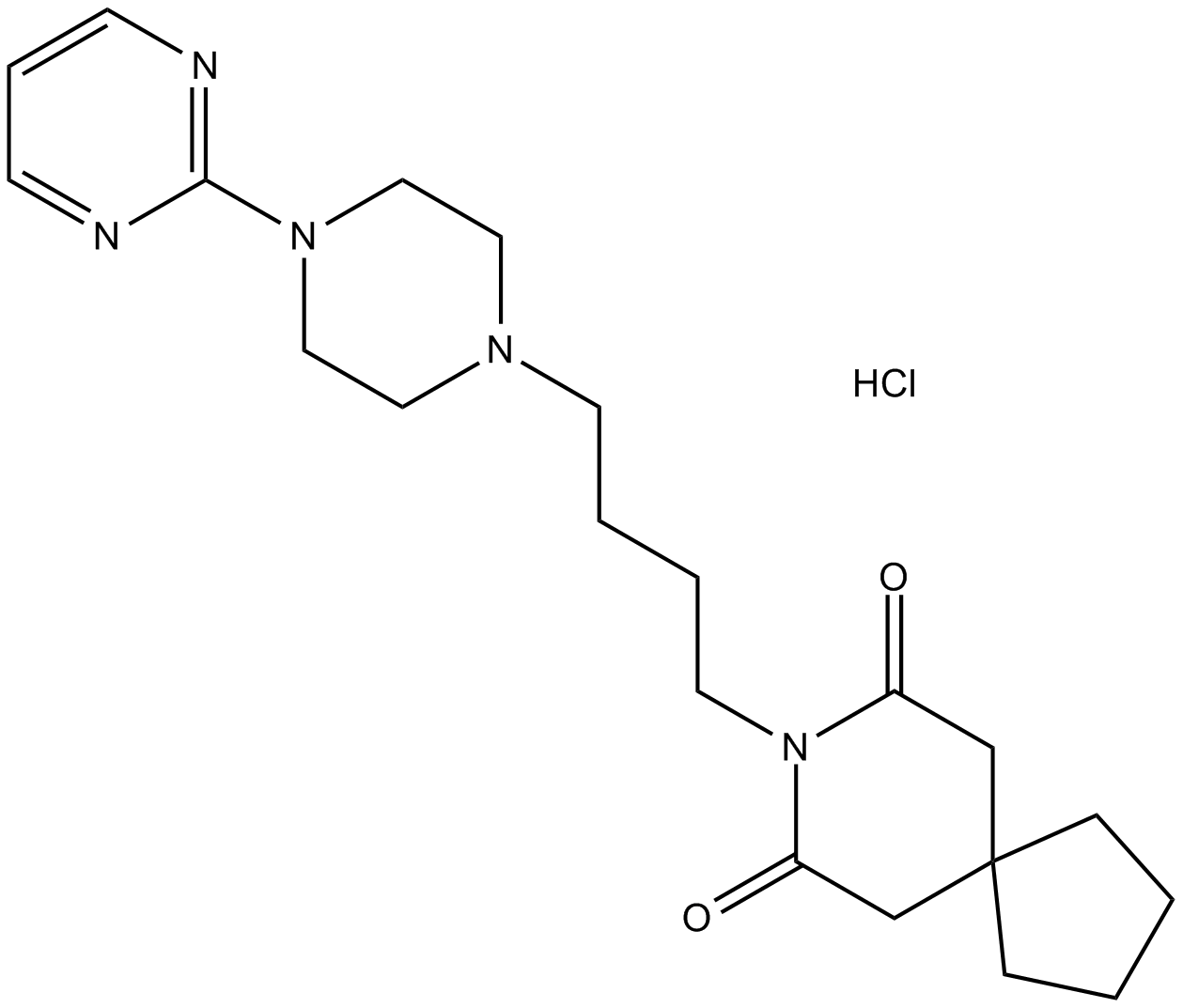 Buspirone HCl  Chemical Structure