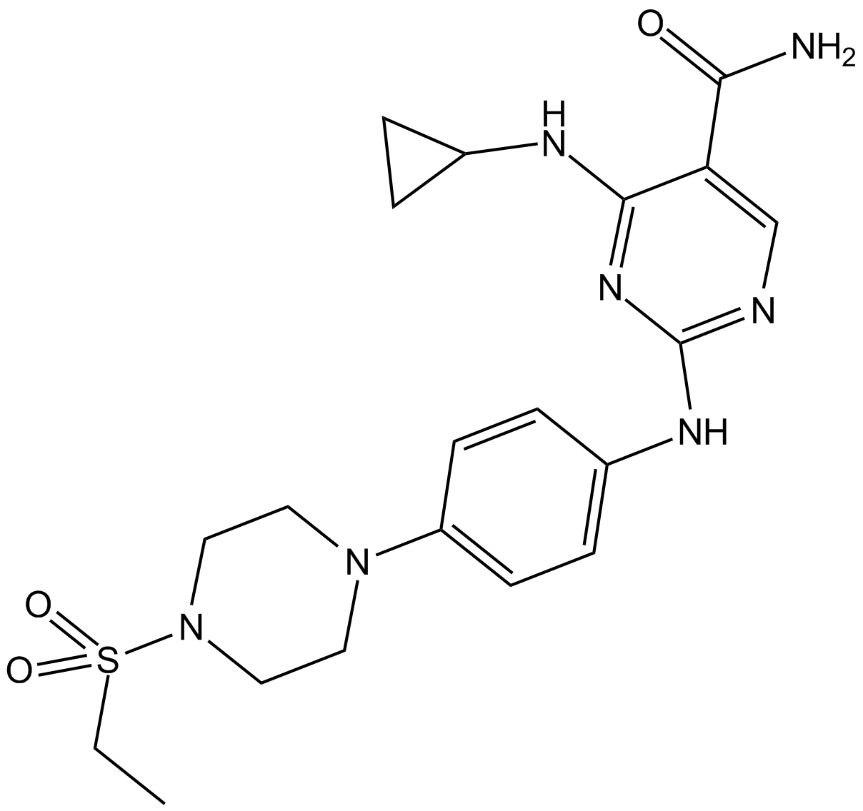 Cerdulatinib (PRT062070)  Chemical Structure