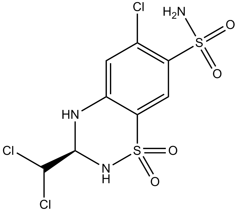 Trichlormethiazide Chemische Struktur