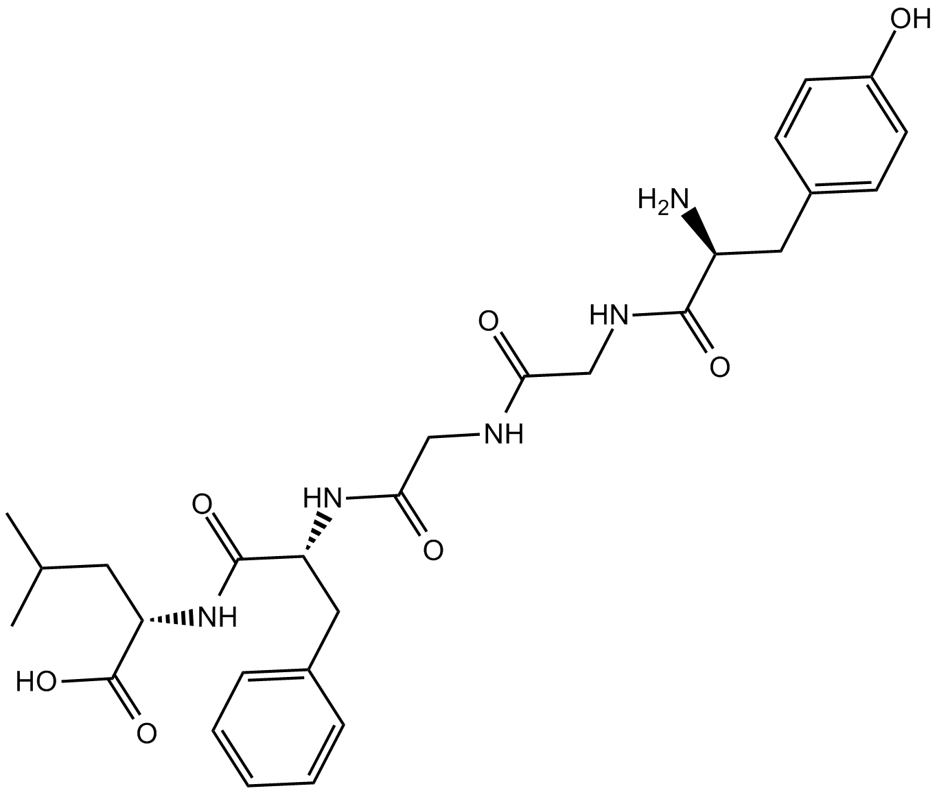 [Leu5]-Enkephalin  Chemical Structure