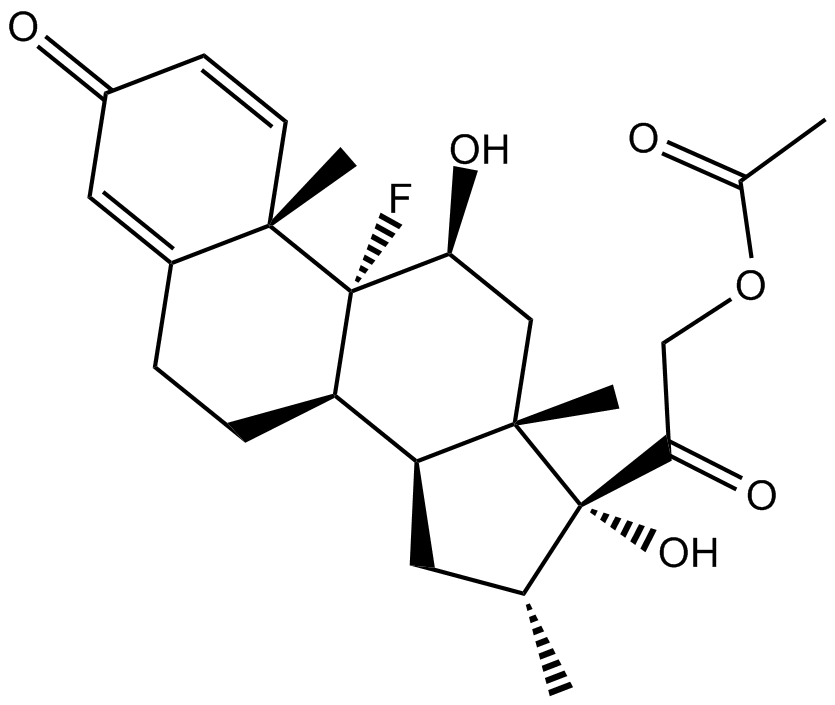 Dexamethasone acetate Chemische Struktur