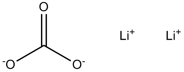 Lithium carbonate Chemische Struktur