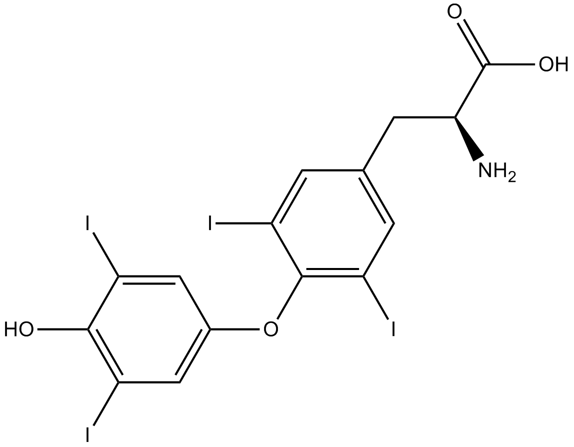 L-Thyroxine  Chemical Structure