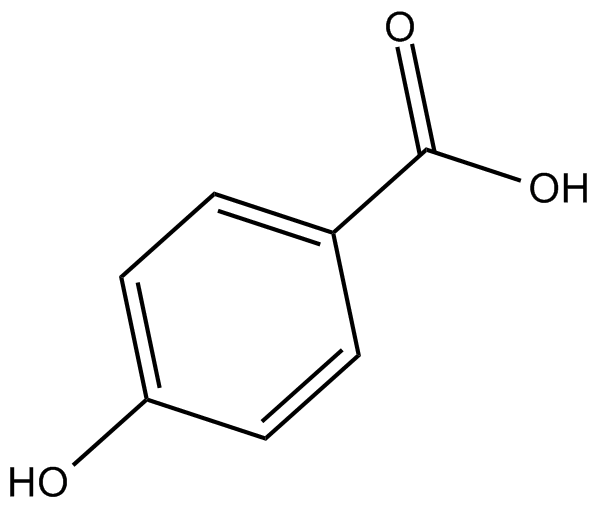 4-Hydroxybenzoic acid Chemische Struktur