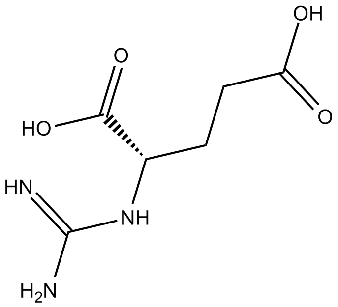 α-Guanidinoglutaric Acid  Chemical Structure