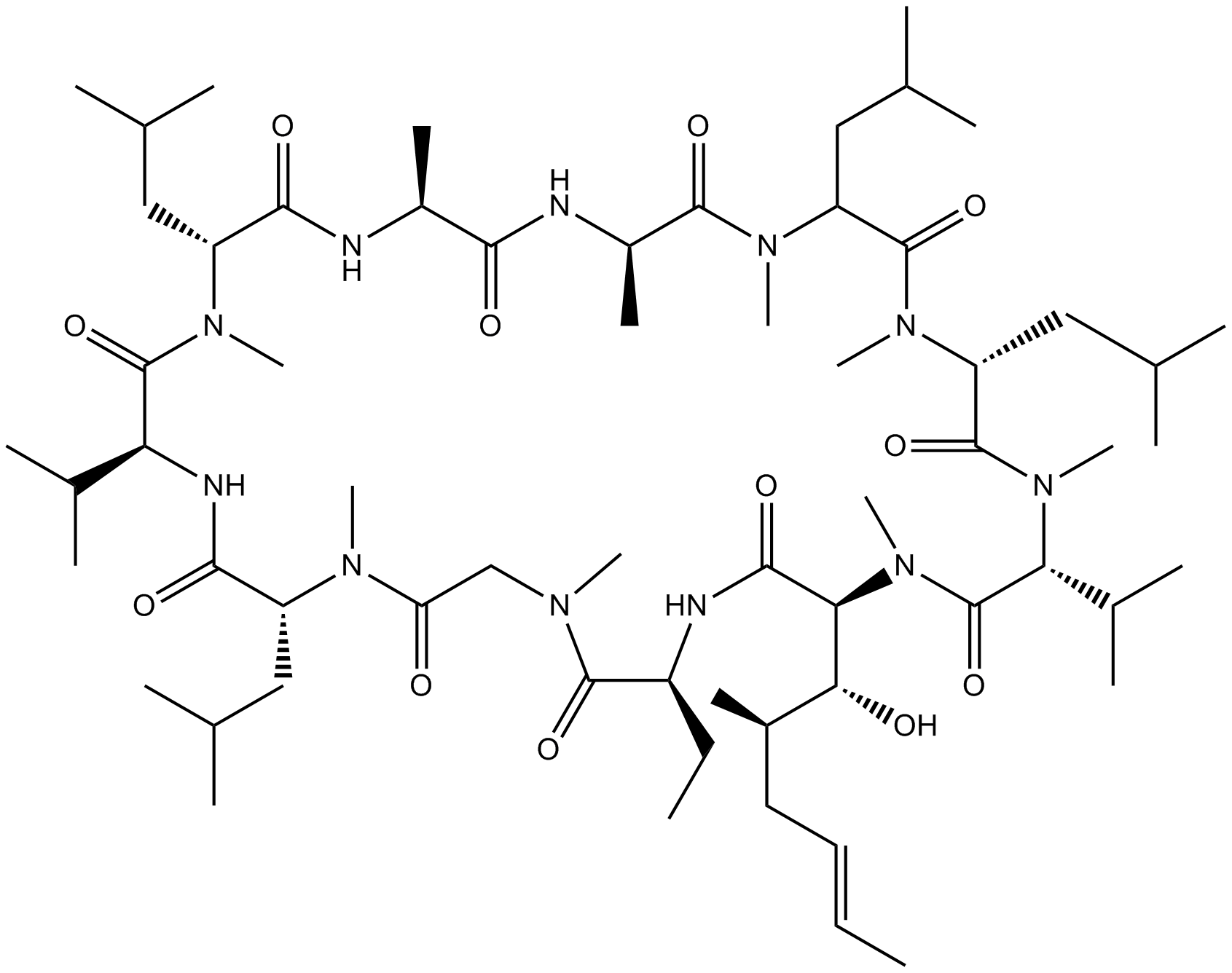 Cyclosporine  Chemical Structure