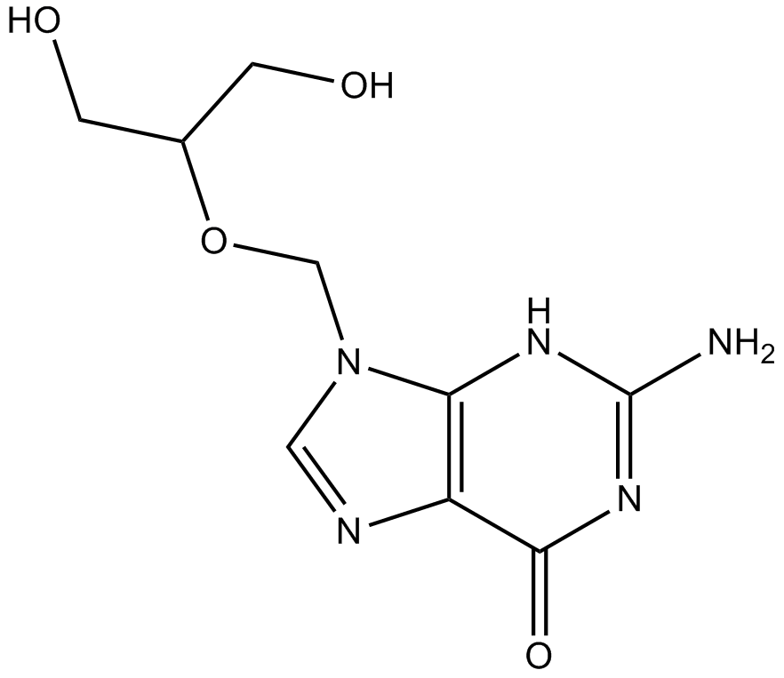 Ganciclovir التركيب الكيميائي