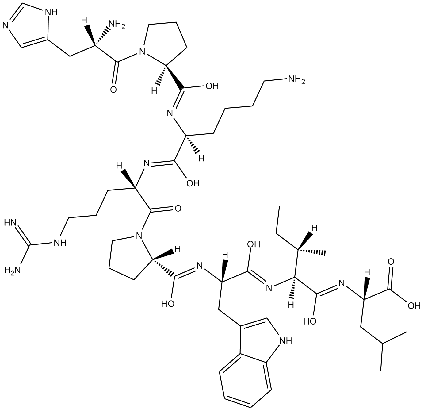 Xenin 8 化学構造