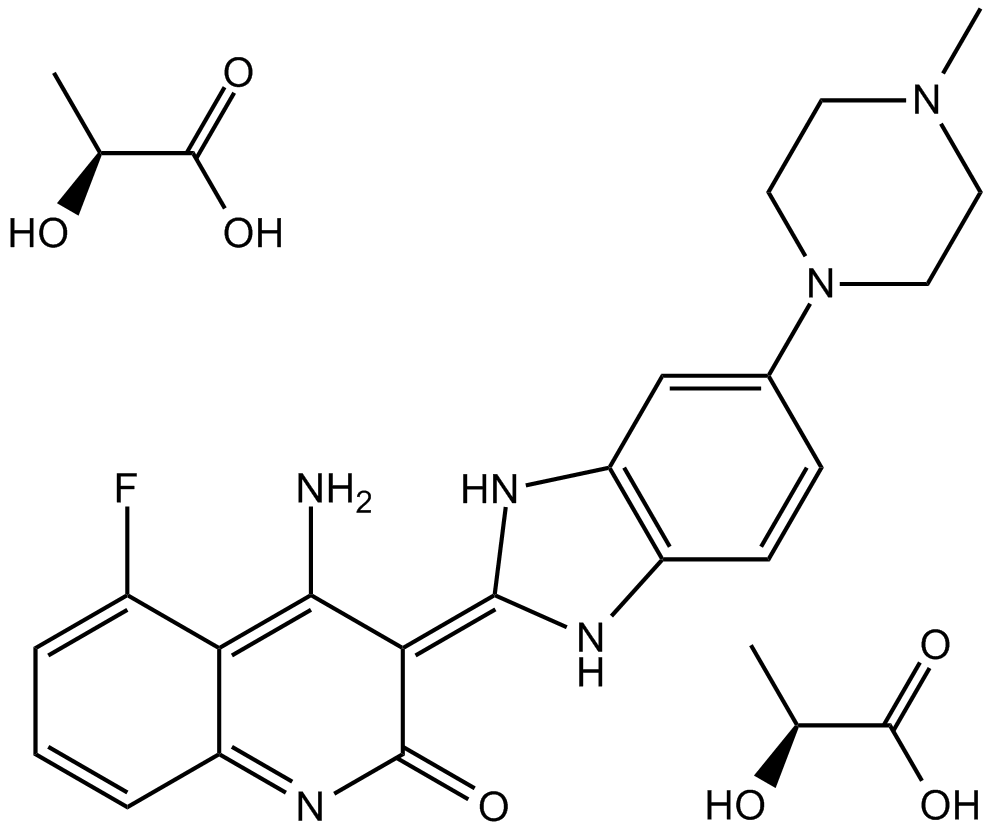 Dovitinib Dilactic acid  Chemical Structure