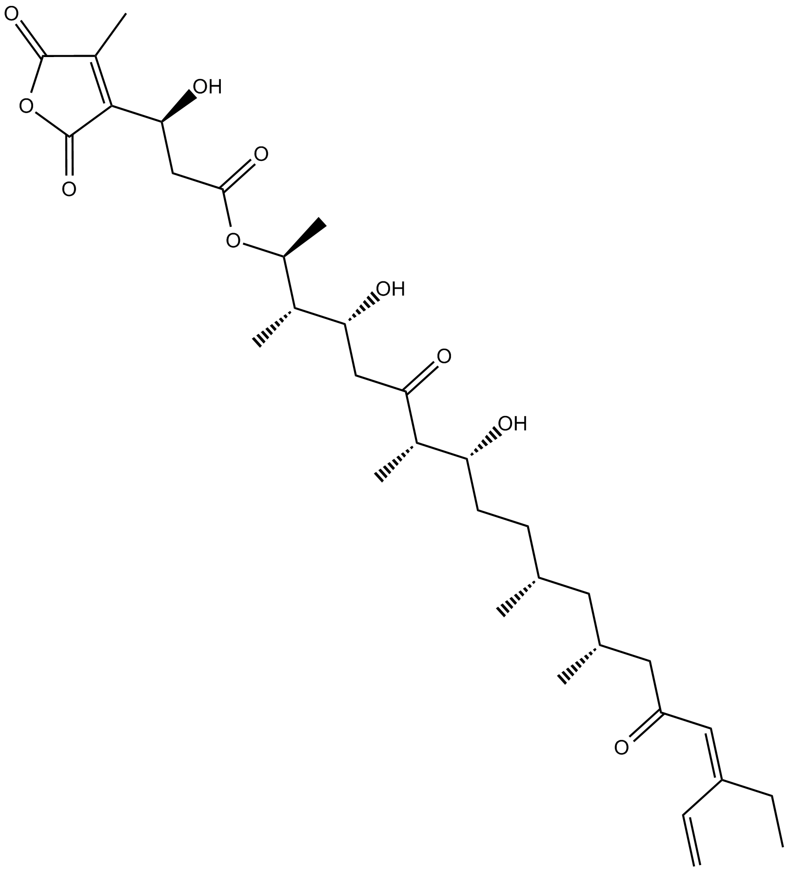 Tautomycetin 化学構造