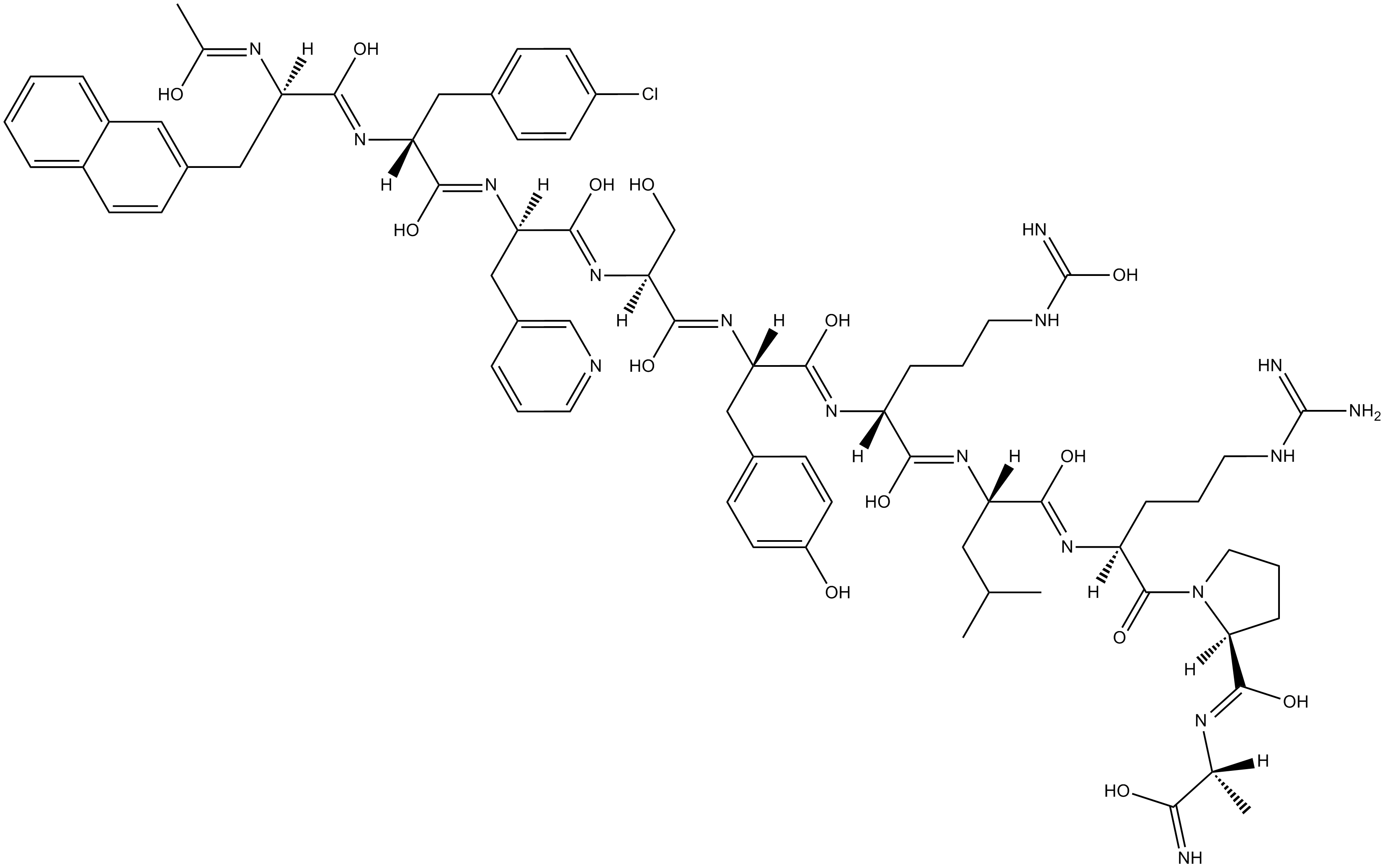 Cetrorelix Chemische Struktur