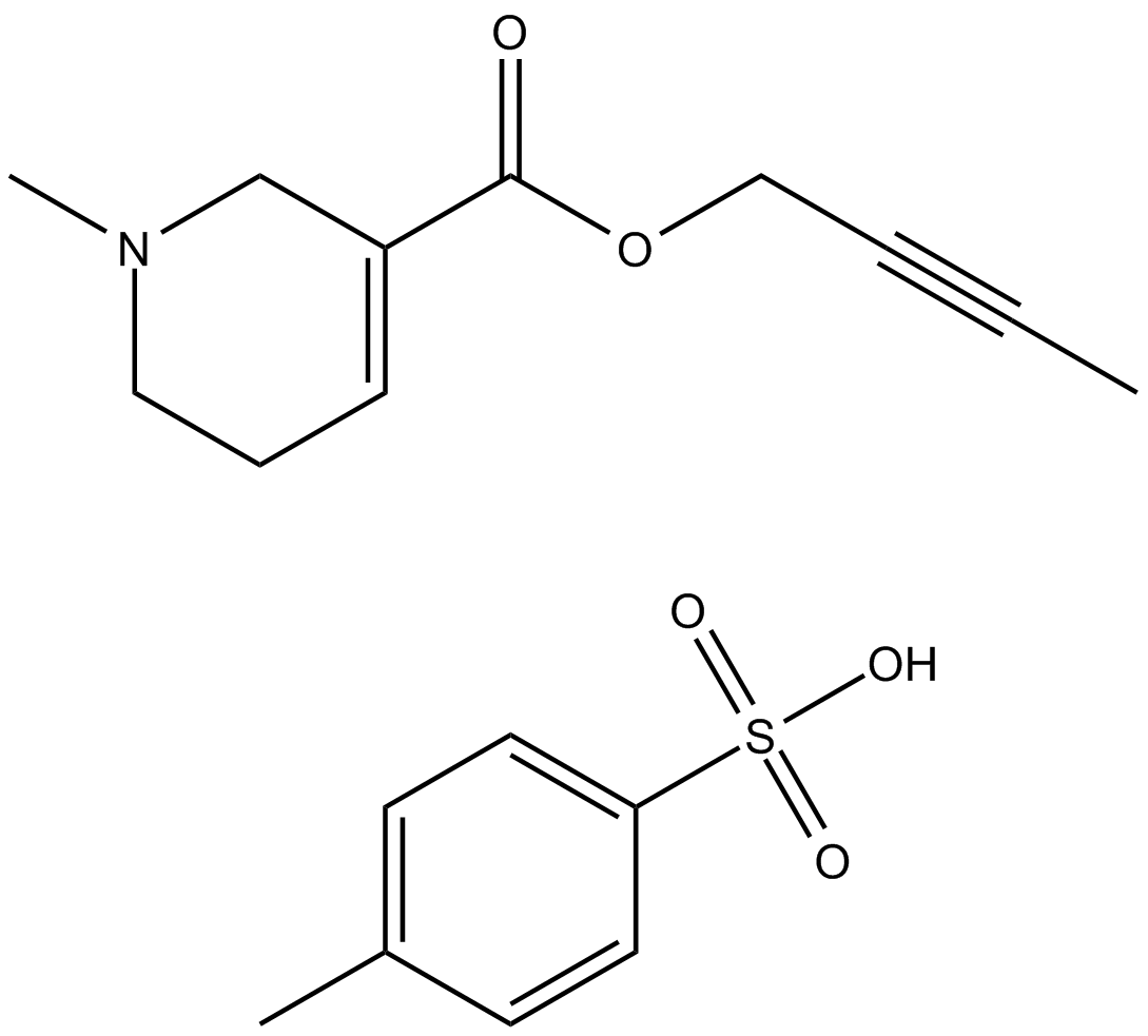 Arecaidine but-2-ynyl ester tosylate 化学構造