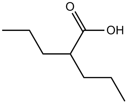 Valproic acid Chemische Struktur