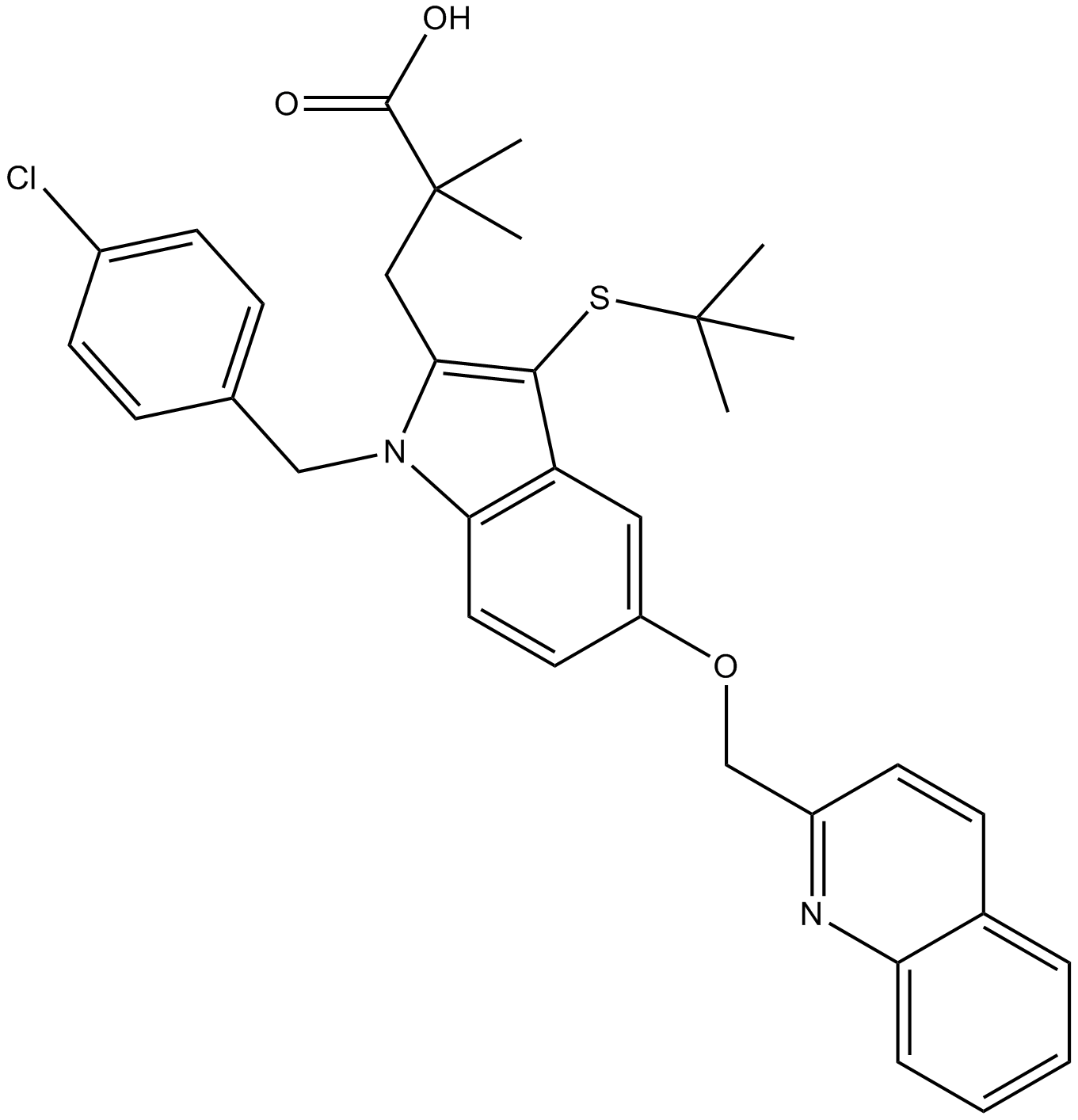 MK-0591 Chemische Struktur