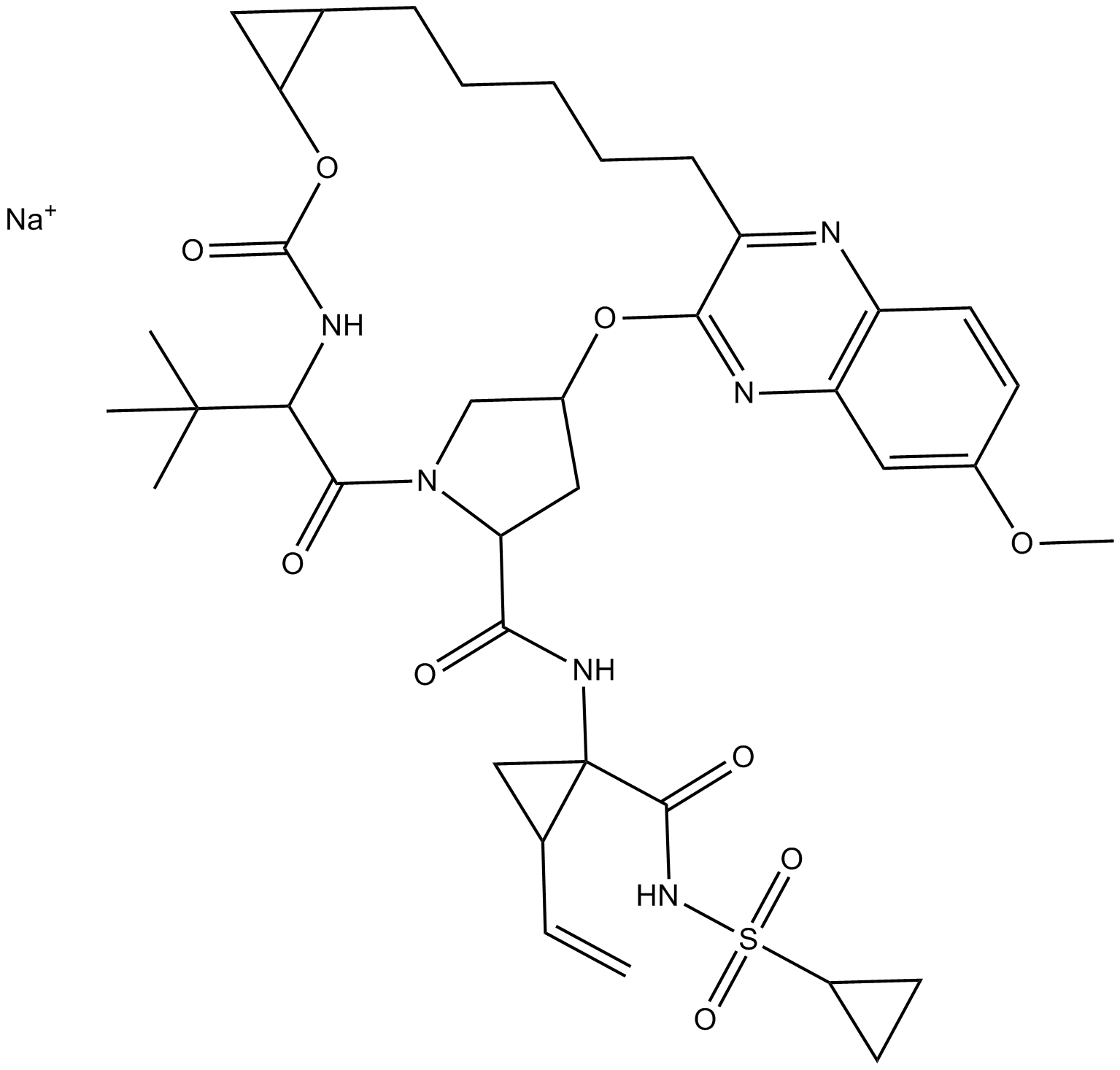 MK-5172 sodium salt Chemical Structure