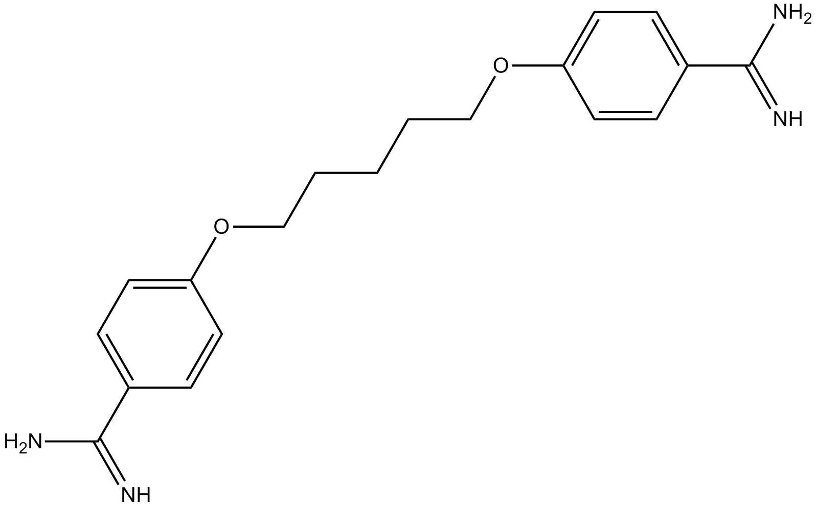 Pentamidine التركيب الكيميائي