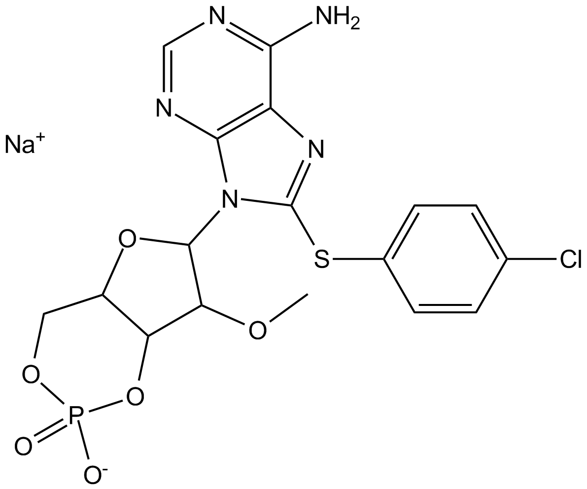8-CPT-2Me-cAMP, sodium salt 化学構造