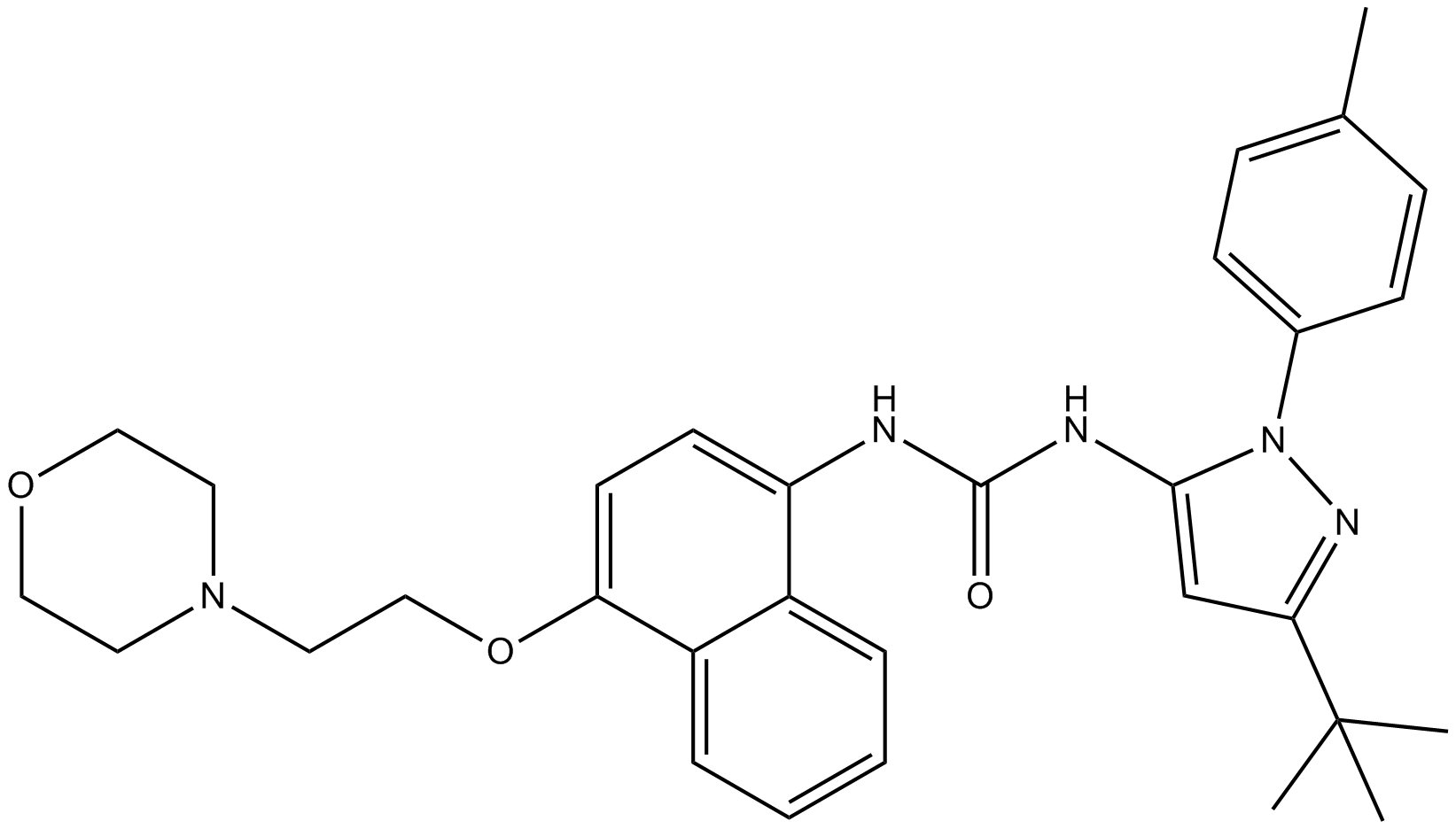 BIRB 796 (Doramapimod)  Chemical Structure