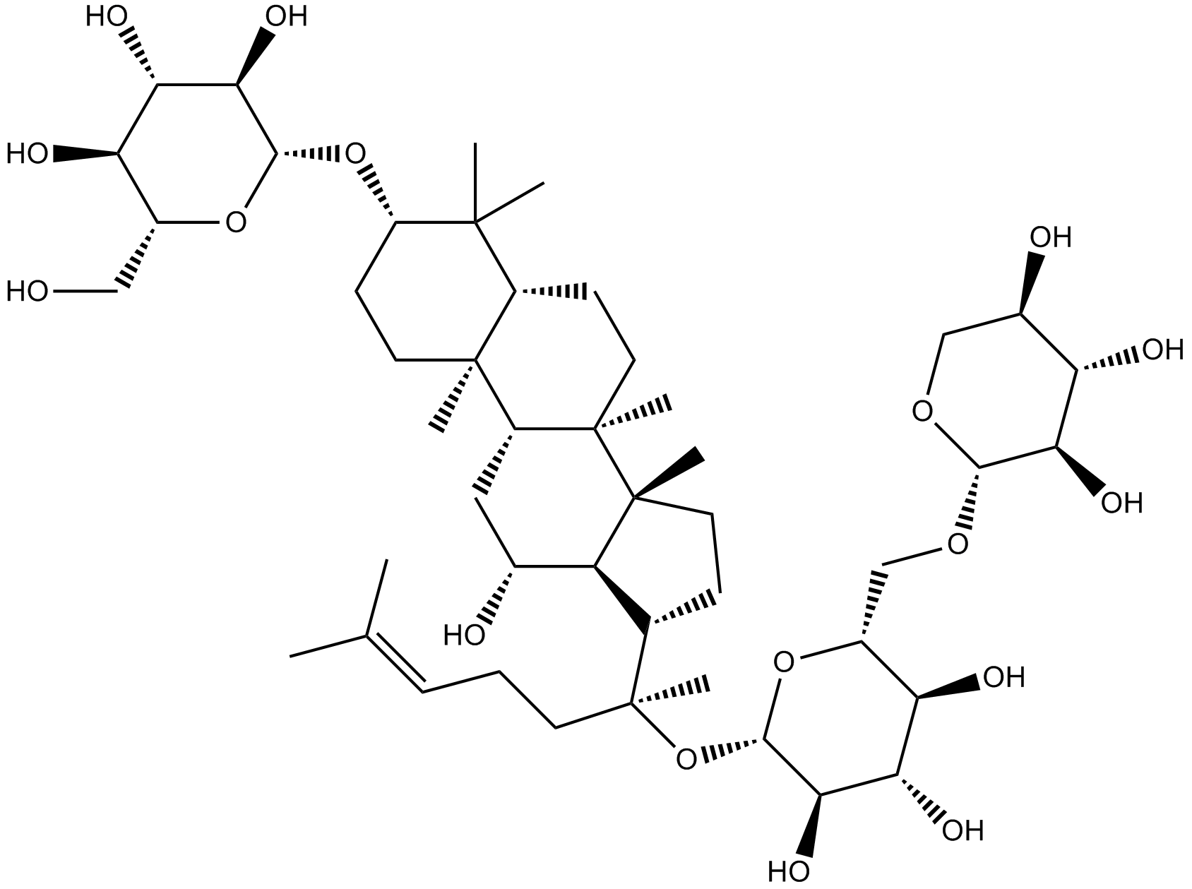 Gynostemma Extract Chemische Struktur