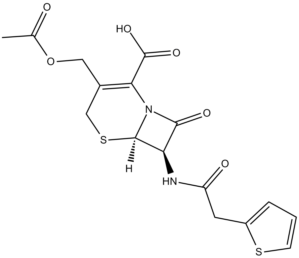 Cephalothin Chemische Struktur