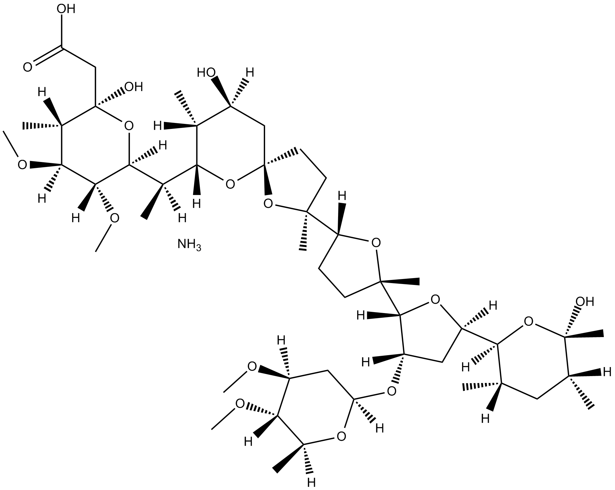 Maduramicin 化学構造