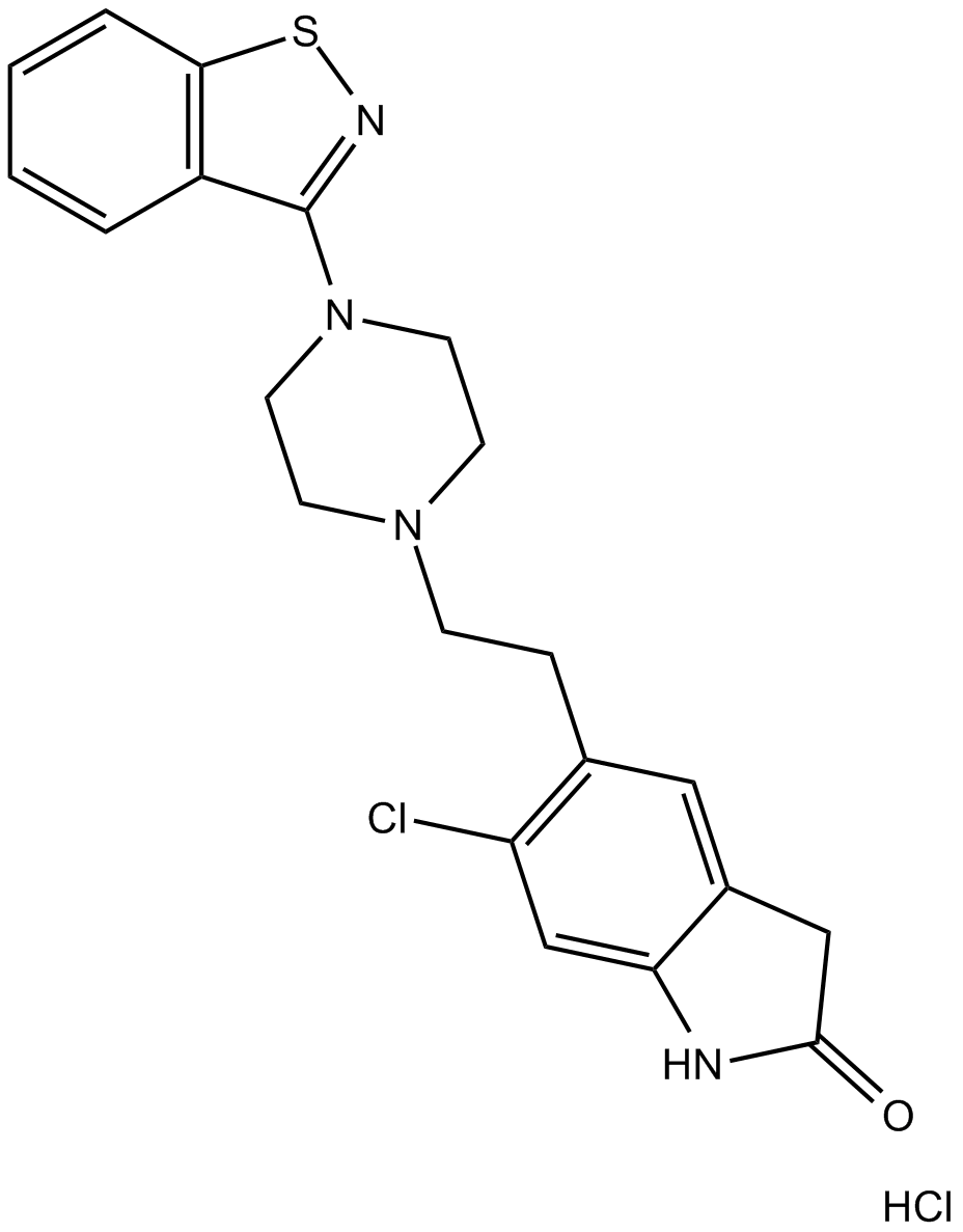Ziprasidone HCl Chemische Struktur
