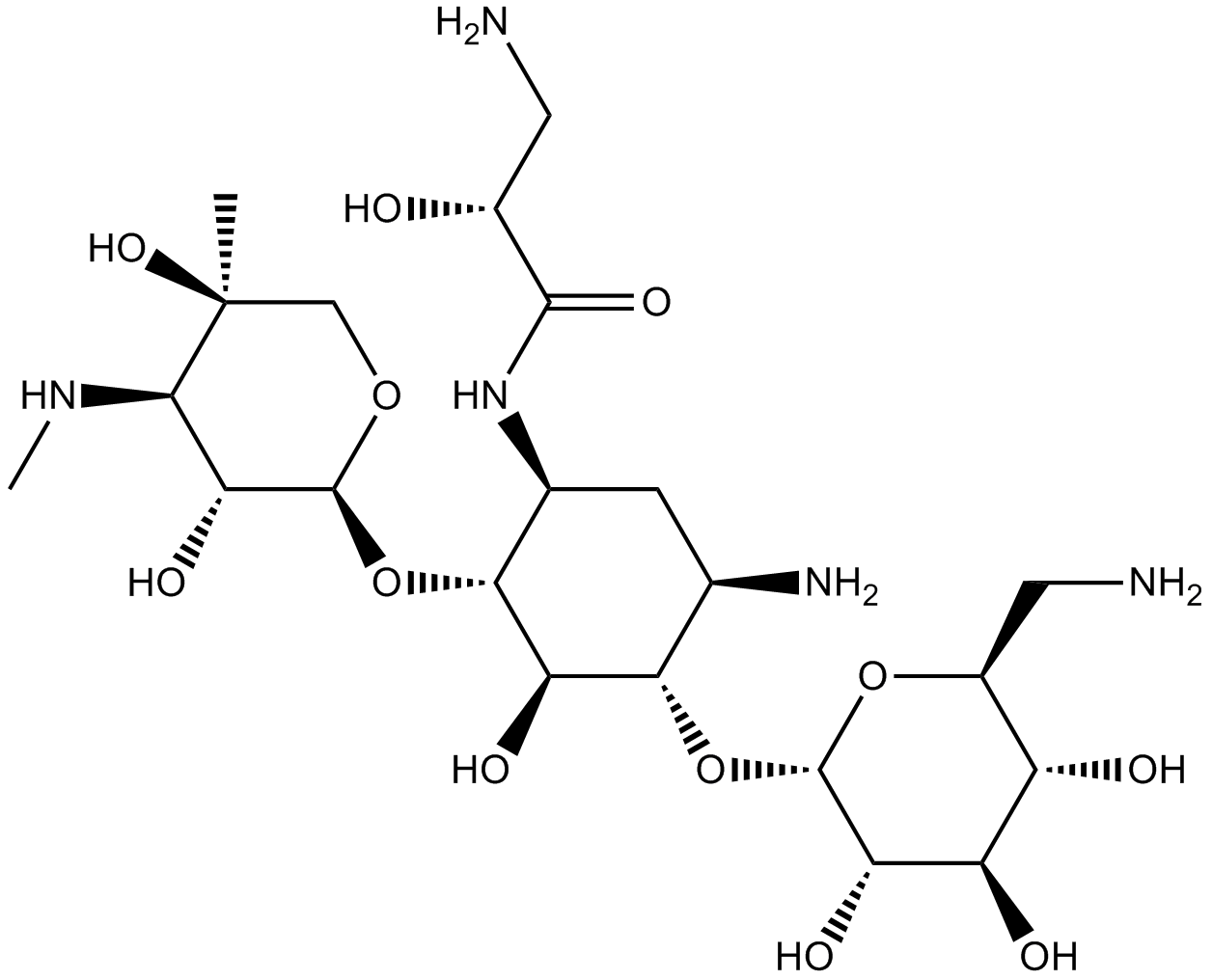 Isepamicin Chemische Struktur