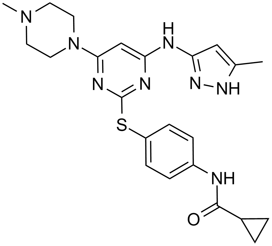 VX-680 (MK-0457,Tozasertib)  Chemical Structure