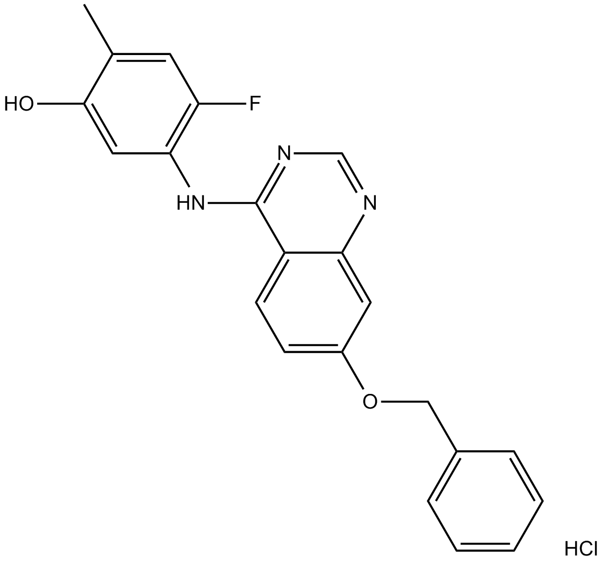 ZM 323881 HCl  Chemical Structure